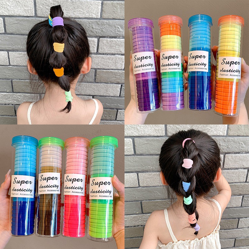 Ống 20 sợi dây buộc tóc dây cột tóc