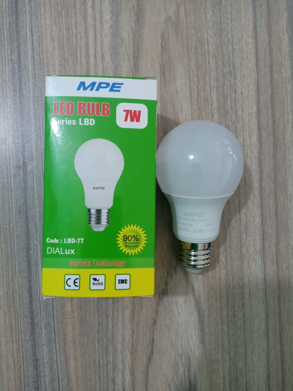 Đèn led bulb 7w MPE Bảo Hành 2 Năm