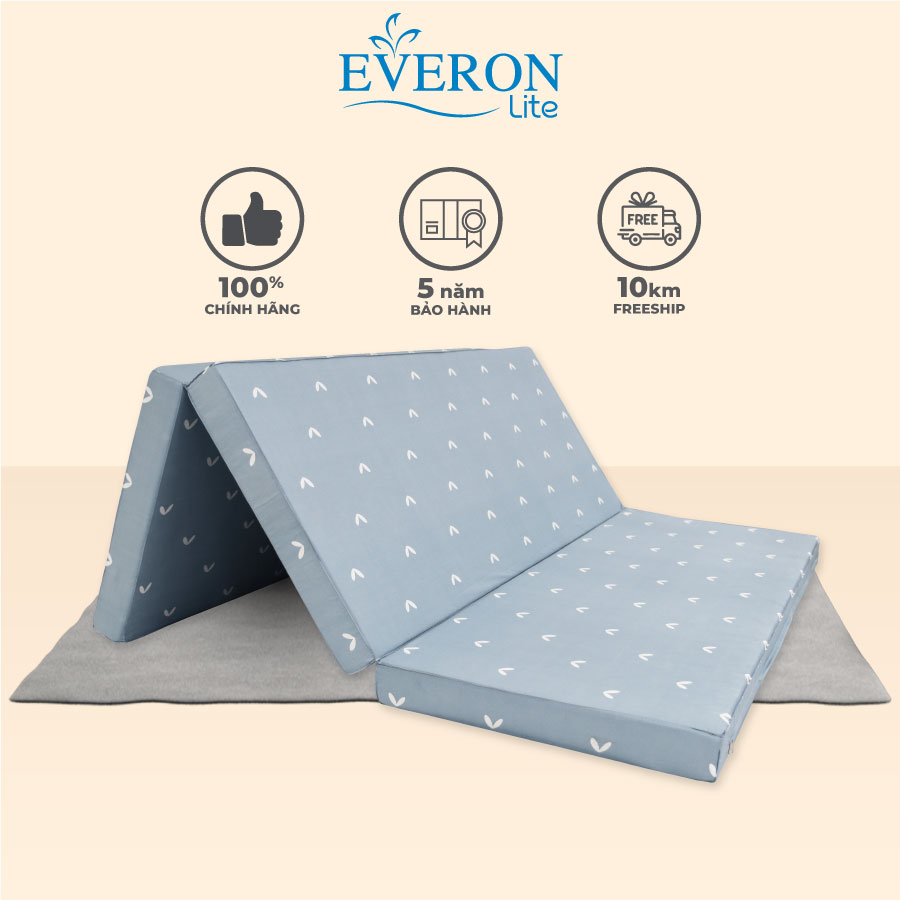 Nệm Bông Ép Gấp 3 Everon Lite, bảo hành 5 năm
