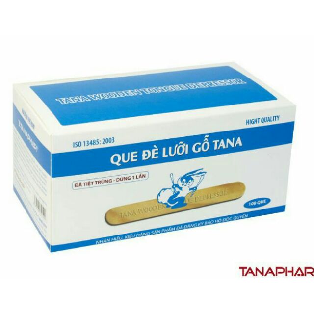 Que đè lưỡi gỗ