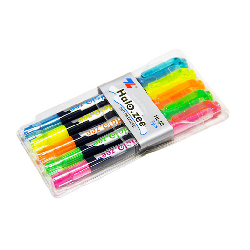 [HCM]Bút Dạ Quang HL-03 vỉ 5 màu