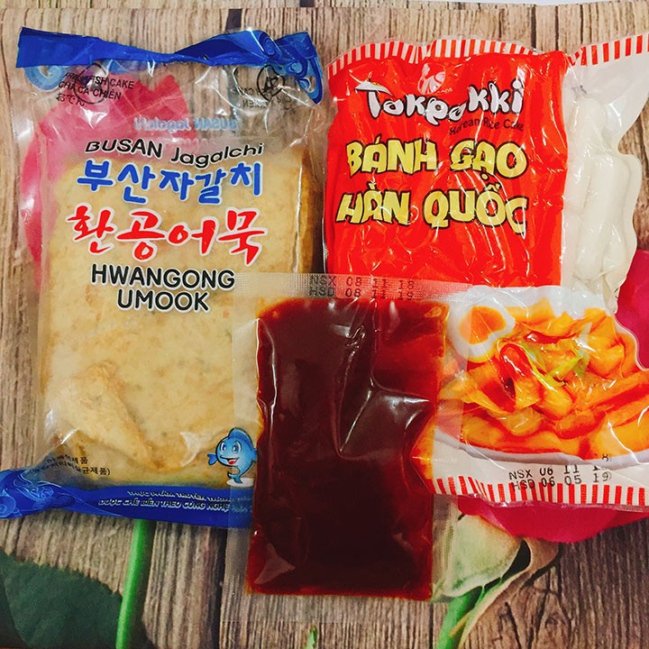 Combo Tok nấu chả cá Hàn Quốc siêu ngon bánh gạo Hàn Quốc ngon CHỈ GIAO