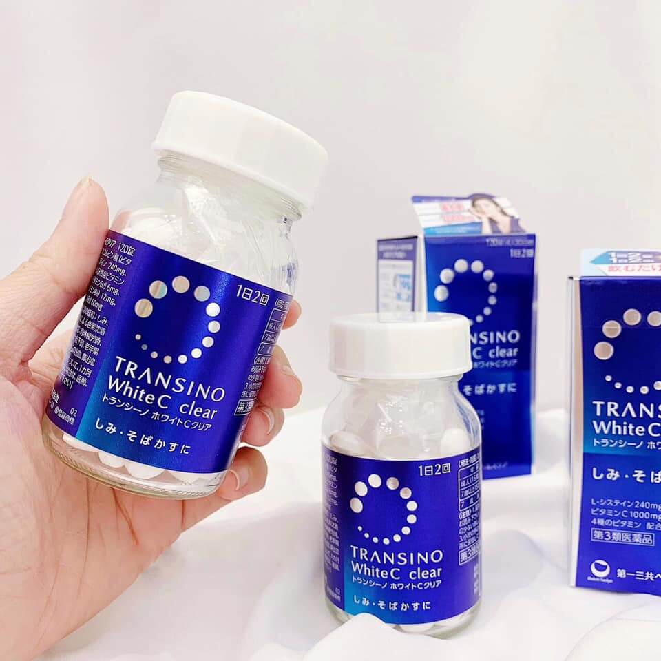 Viên uống trắng da Transino White C Clear Nhật Bản