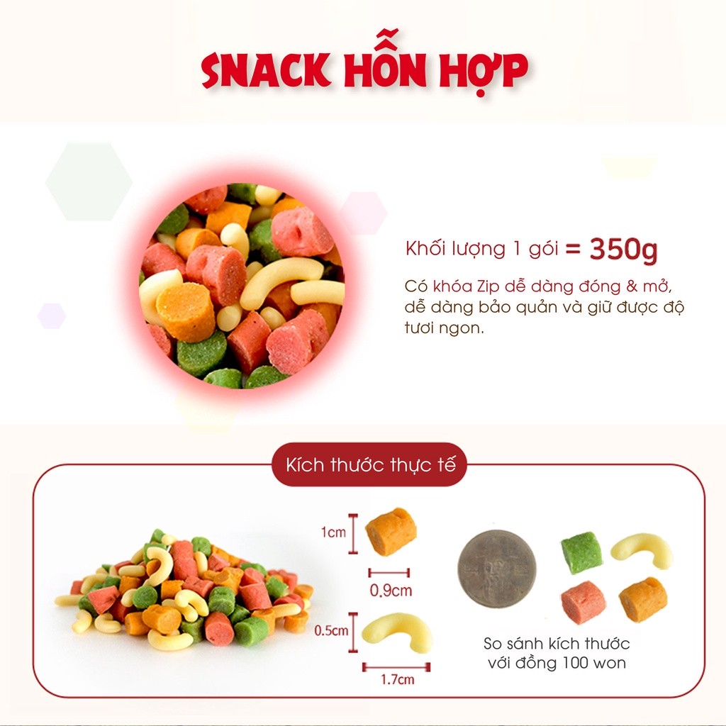 Snack hỗn hợp Bowwow cho chó 150g