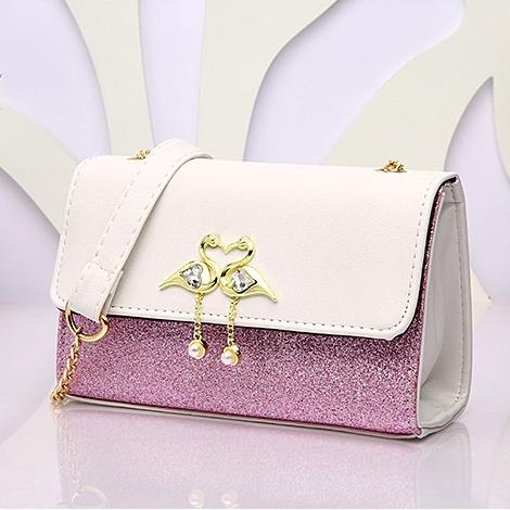 Túi Đeo Chéo Thời Trang Nữ 2 Hạc New - Hồng Phấn