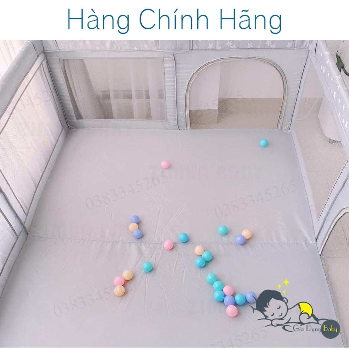 Quây cũi vải cho bé Hugme HÀNG HOT 2020 -