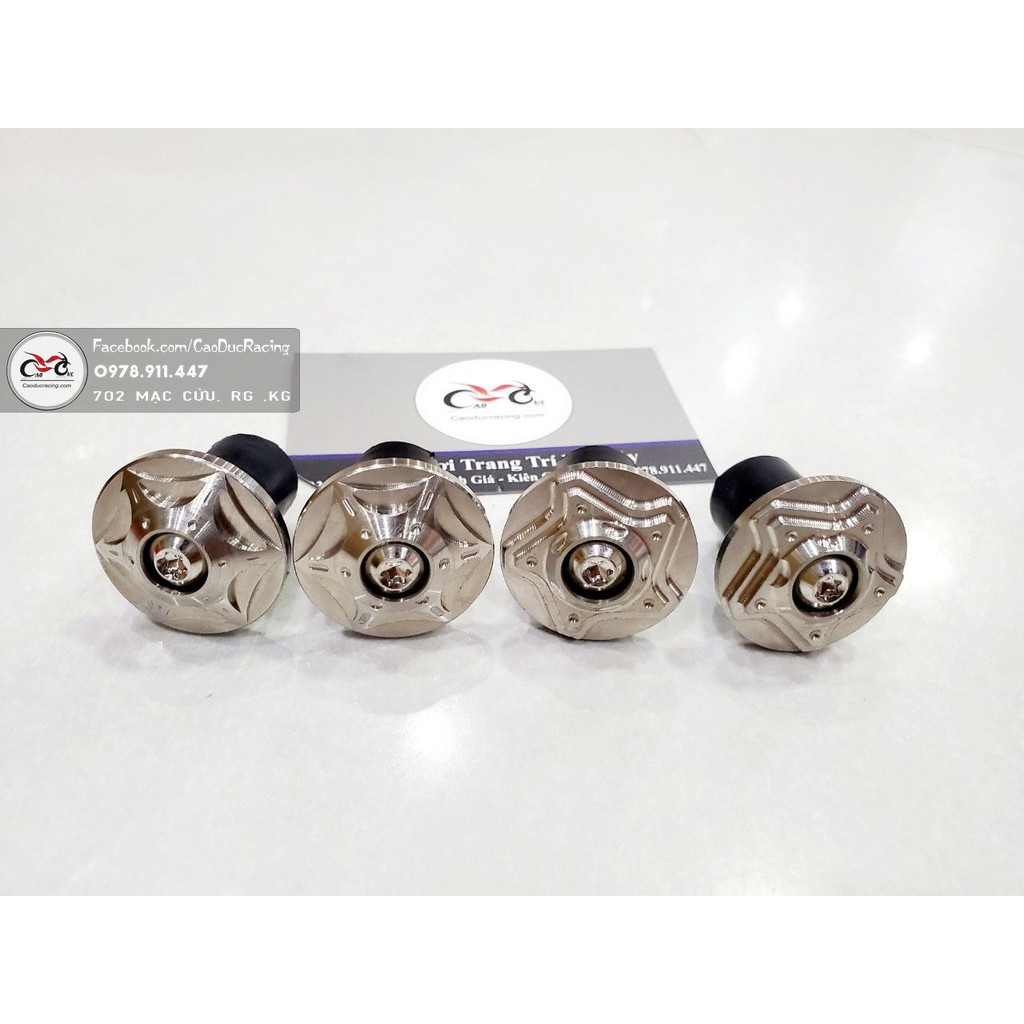 Gù inox tay lái gù dẹp kiểu gắn mọi loại xe