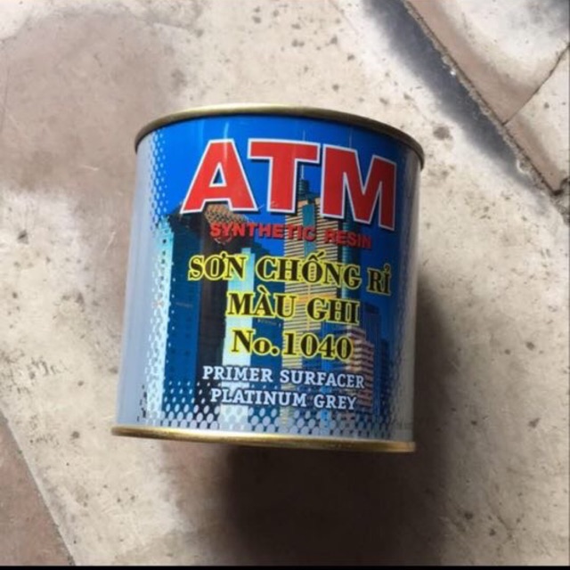 Sơn Chống Rỉ Màu Ghi Atm 800Ml