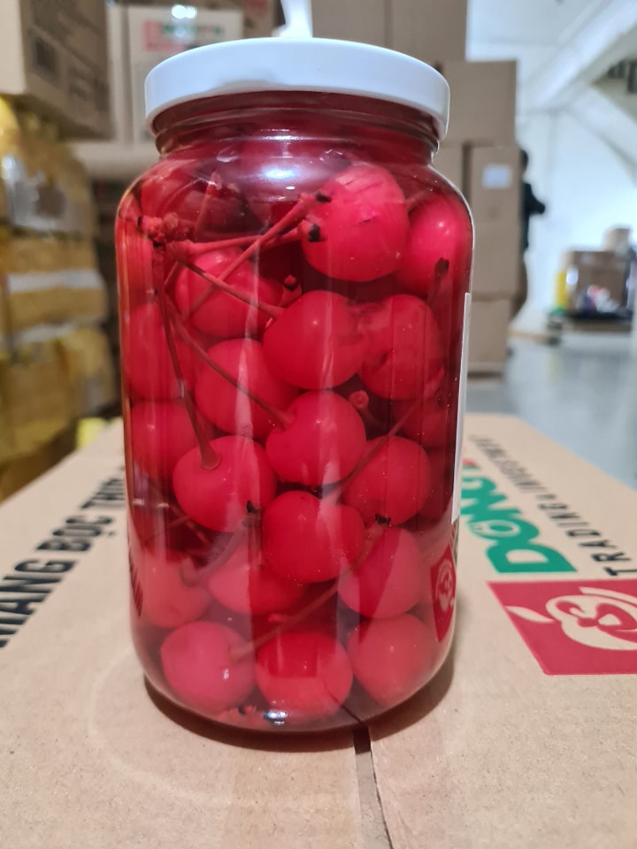 Quả cherry đỏ ngâm