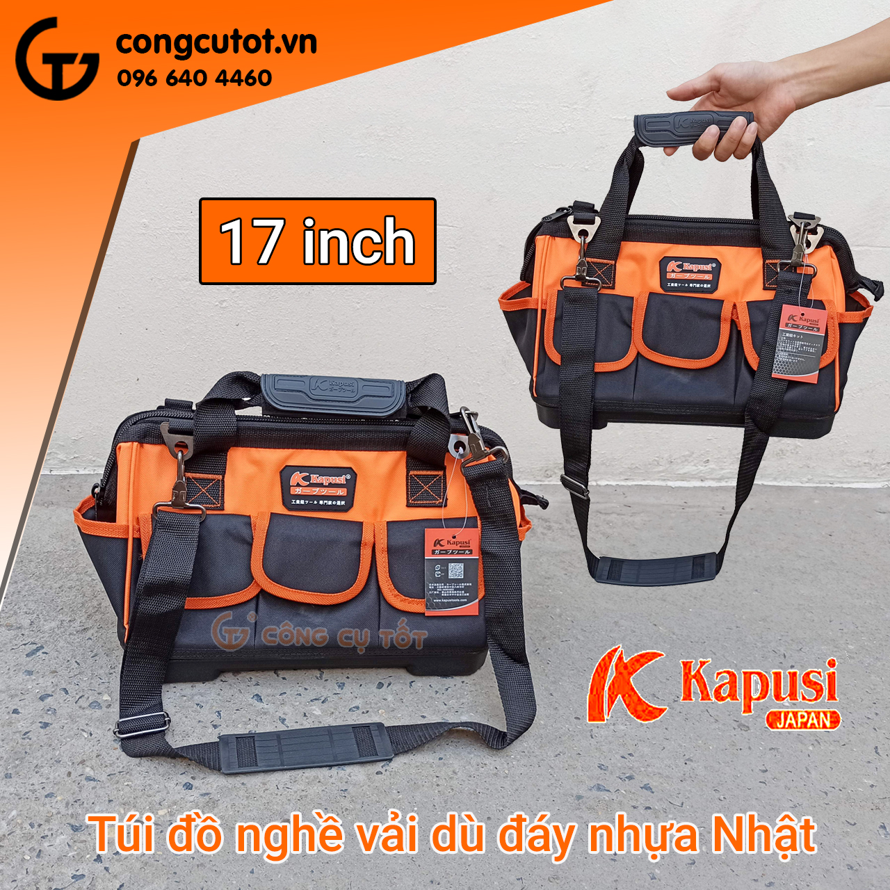 Túi đồ nghề KAPUSI 15, 17, 19inch