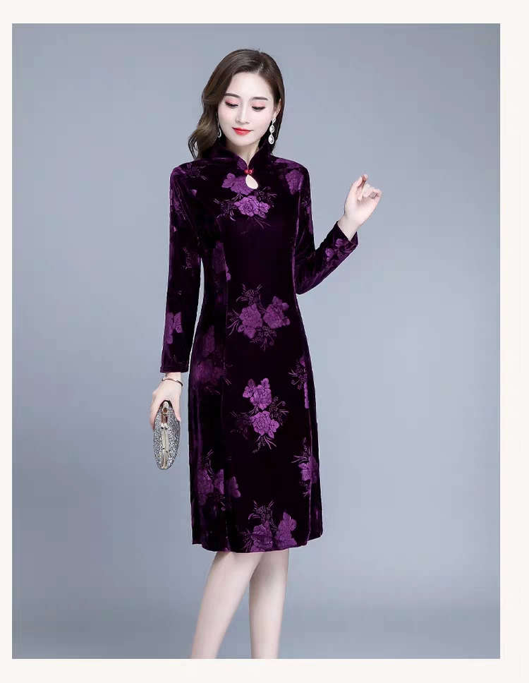Đầm dự tiệc trung niên sang trọng