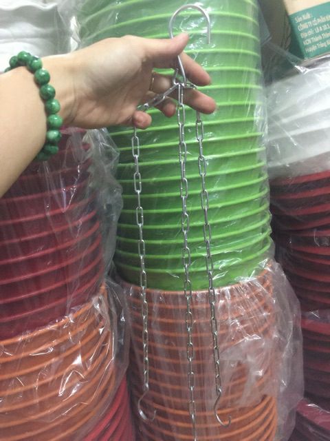 móc treo chậu bằng sắt - (chỉ dây treo không kèm chậu)