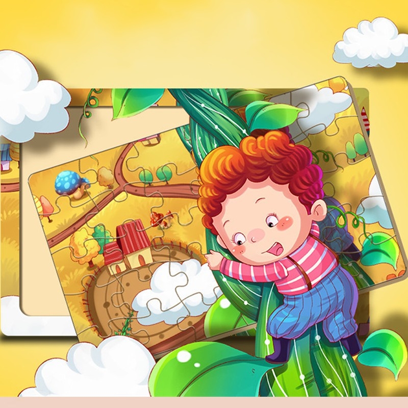 Ghép hình puzzle [30 miếng] bằng gỗ cho bé
