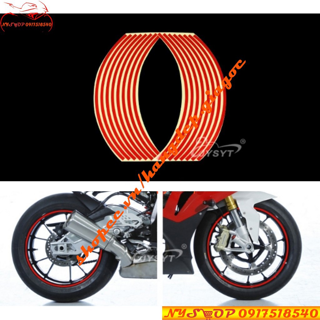TEM CHỈ 3M PHẢN QUANG DÁN MÂM XE MÁY