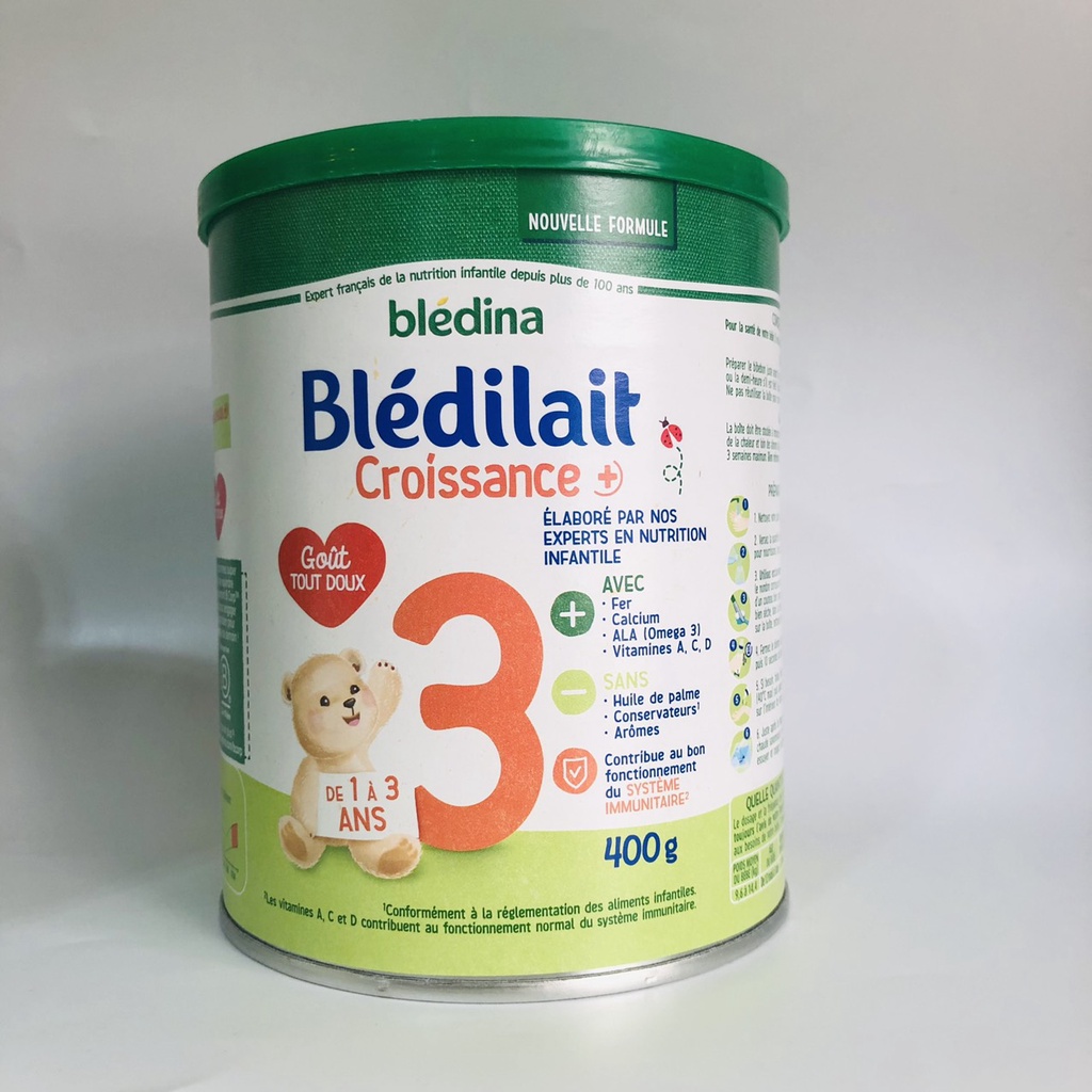 Sữa bột Bledilait Bledina Pháp số 1 2 3 4 trọng lượng 400g 900g cho bé. Date 2024