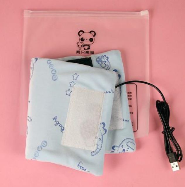 Tấm Ủ Bình Sữa USB Giữ Nhiệt Bình Sữa (Cắm Dây Vào Cổng USB Máy Tính, Pin Dự Phòng ĐT, Củ Sạc ĐT)