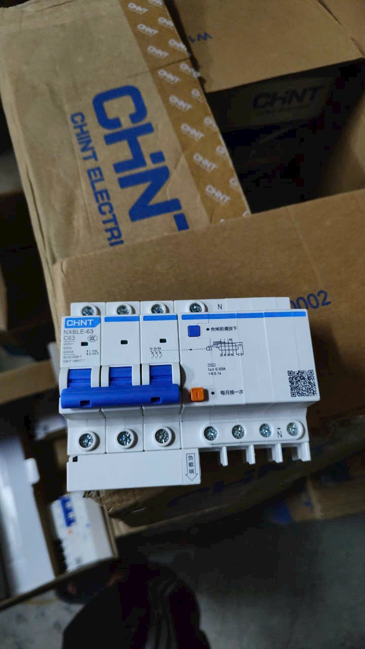 Aptomat chống rò – chống giật chint 1P+N (32A-100A)