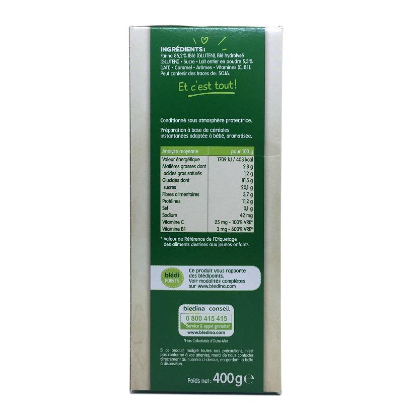 Ngũ cốc pha sữa Blédina vị bánh quy 400g (>6 tháng tuổi)