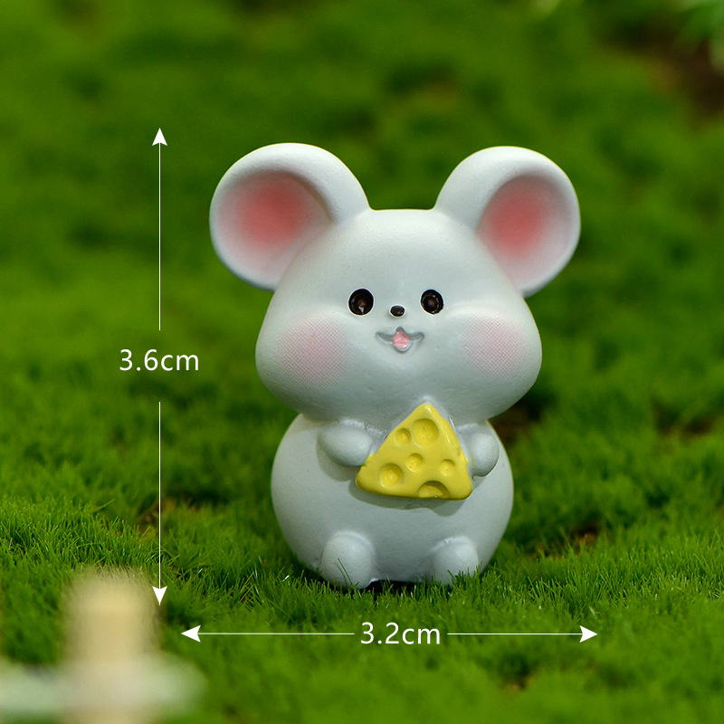 Phụ kiện trang trí tiểu cảnh: 12 con giáp phiên bản chibi