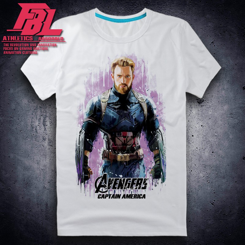 [HCM][HÌNH THẬT] Áo Thun Marvel Avengers Captain America Cao Cấp Áo Siêu Anh Hùng