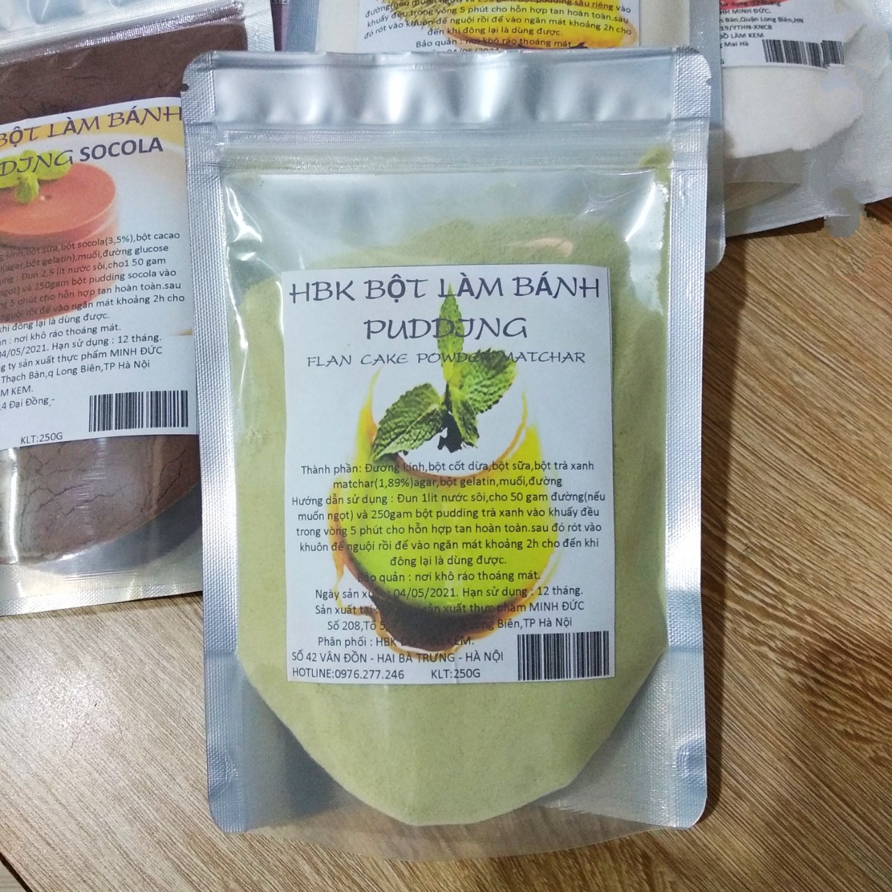 BỘT LÀM BÁNH PUDDING,FLAN ,CARAMEL VỊ TRỨNG GÓI 250G