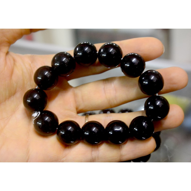 Vòng Tay chuỗi đá đen-Nhiều cỡ ly