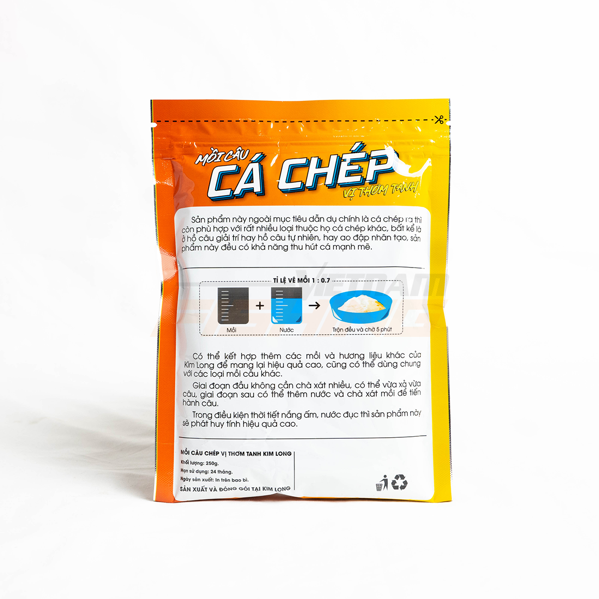 Mồi Câu Cá Chép Kim Long Số 2 – Vị Thơm Tanh