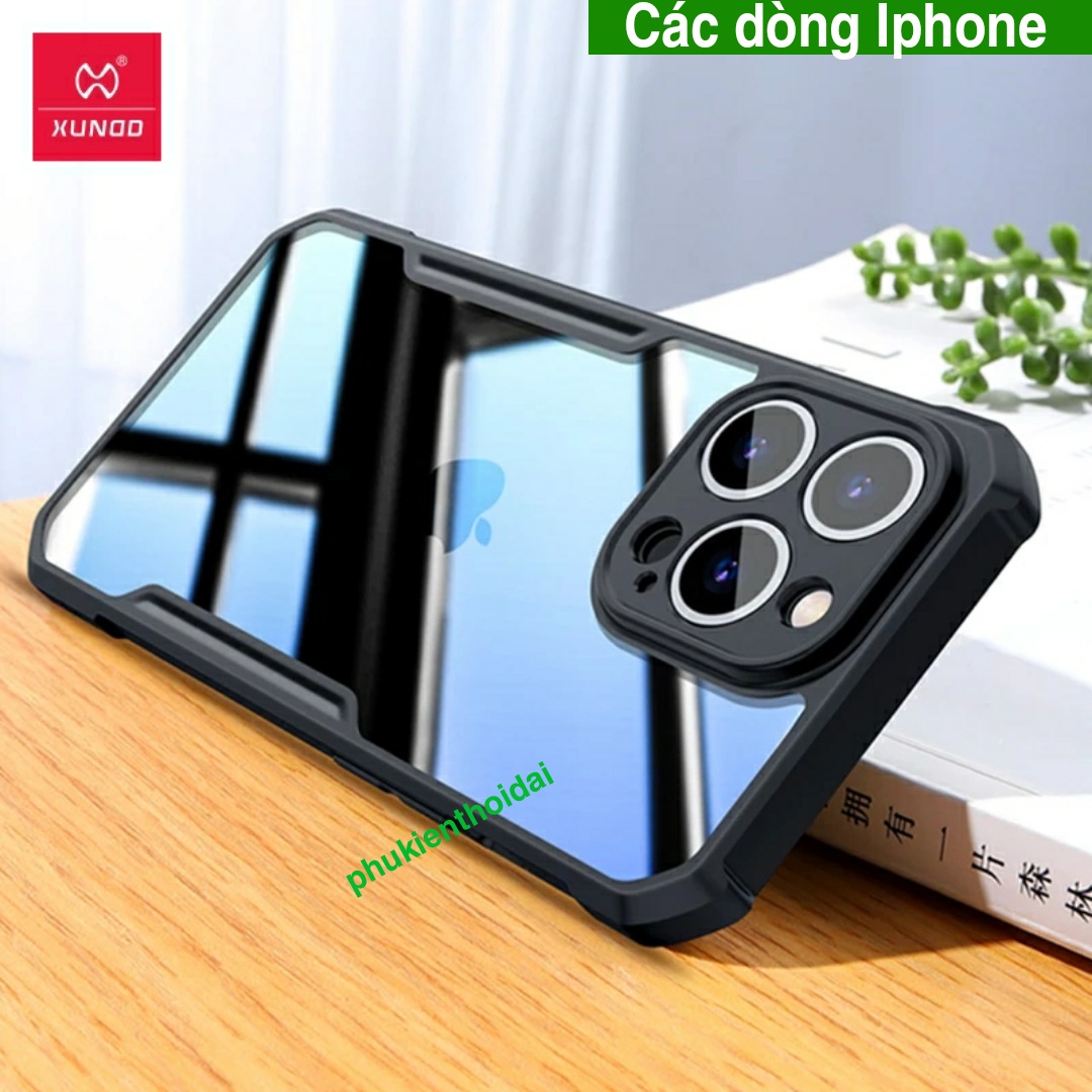 Ốp lưng iphone 12 / 12 pro max / 11 / 11 pro max / 13 pro max / 14 pro max hiệu xundd lưng trong viền màu chống sốc chống va đập