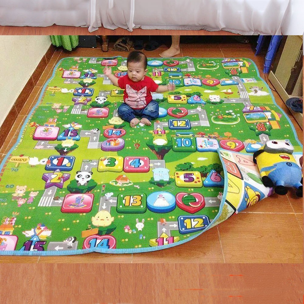 Thảm chơi 2 mặt cỡ lớn cho bé Maboshi 1m8 x 2m