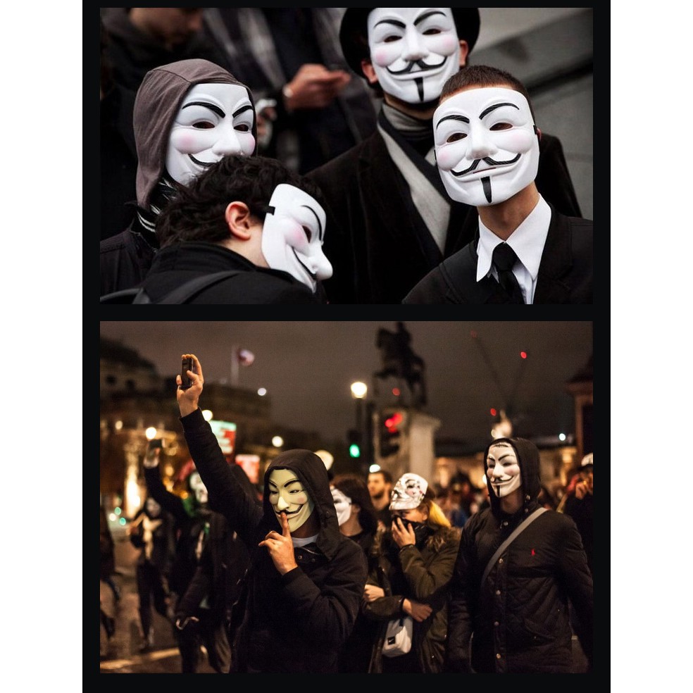 Mặt Nạ Hacker Trắng Vàng Nhạt Vàng Bóng Đen 2021