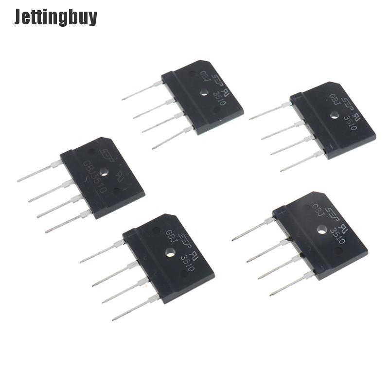 Jettingbuy Chua 5 Pcs 35A 1000V Mạch Chỉnh Lưu Cầu Đi-ốt GBJ3510
