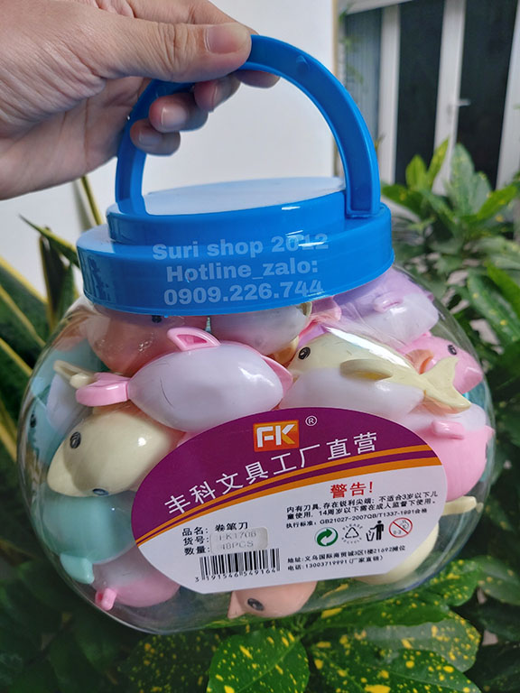 01 Chuốt bút chì hình cá heo dễ thương cho bé