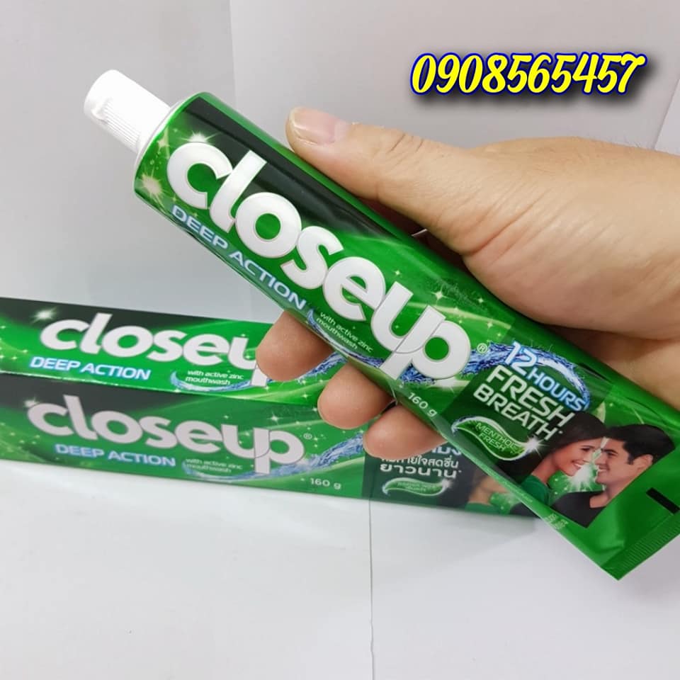 KEM ĐÁNH  RĂNG BẠC HÀ CLOSEUP THÁI LAN (tuýp 160g)