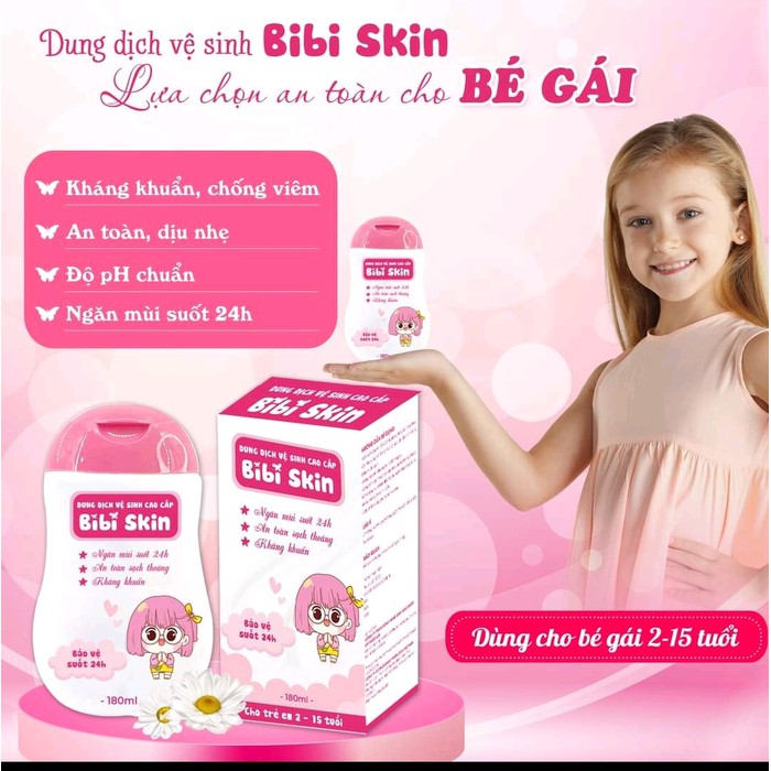 Dung dịch vệ sinh trẻ em (Từ 2-15 tuổi) Bibi Skin