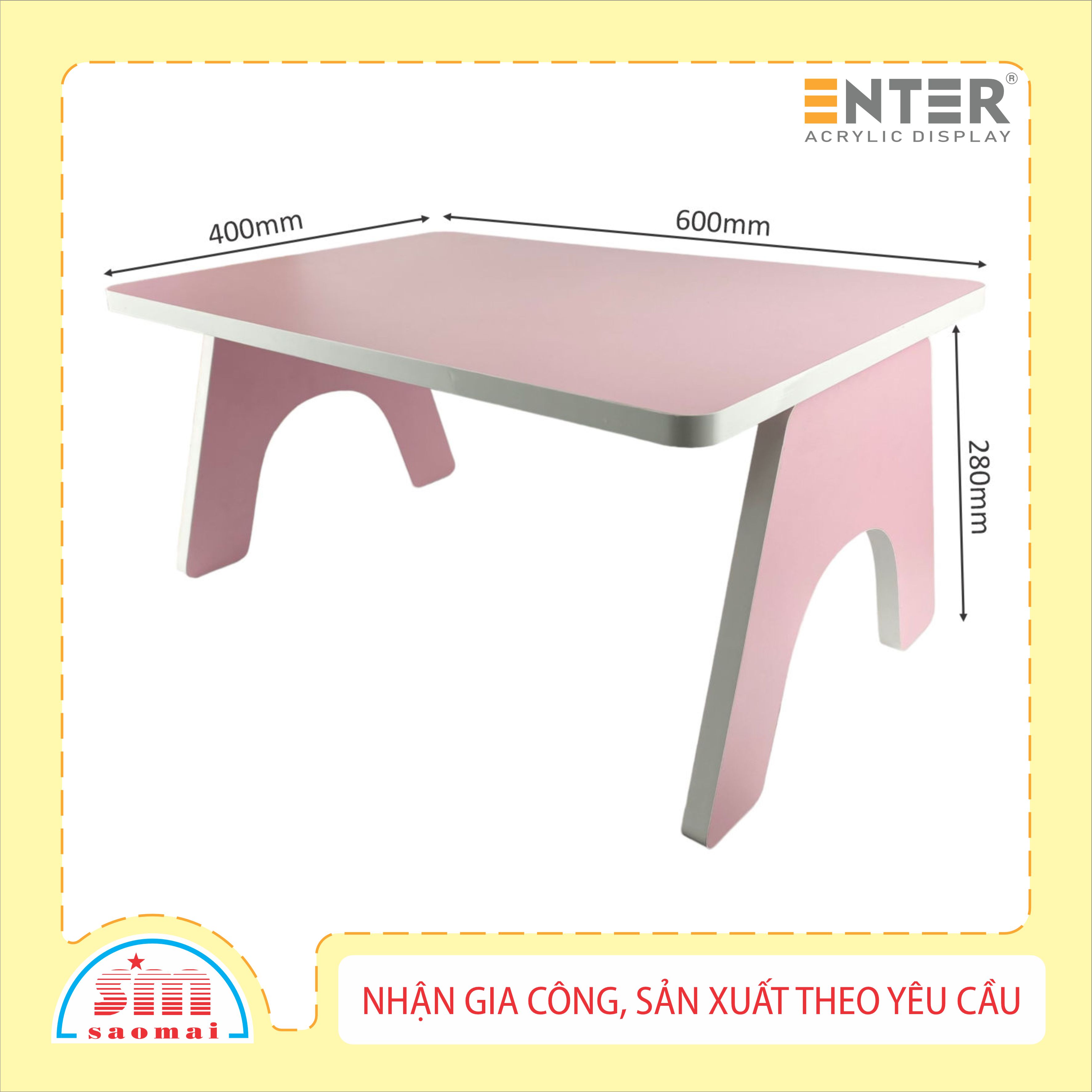 Bàn học / bàn gỗ xếp Enter BG101 60x40x28cm