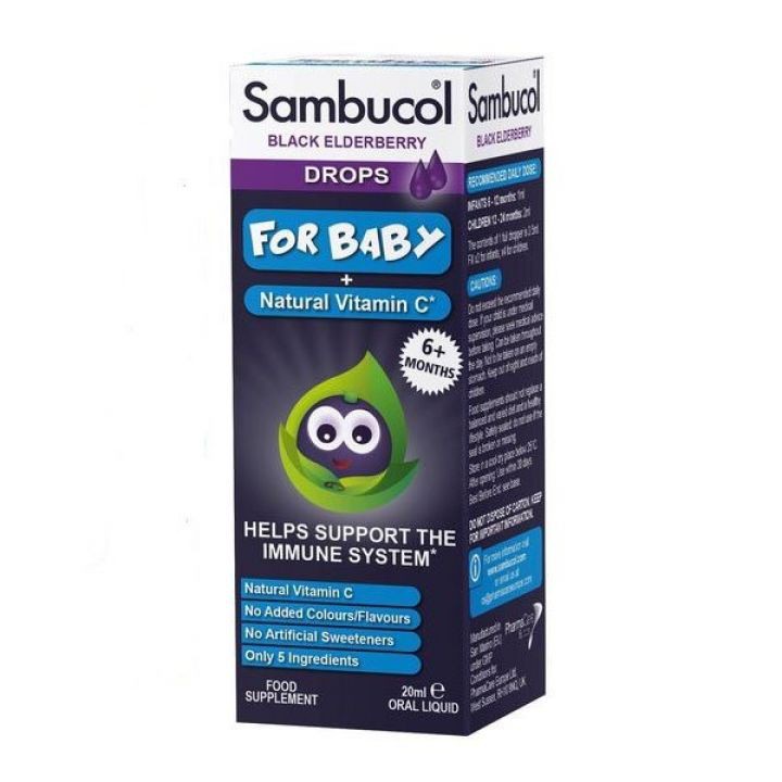 [HCM]Sambucol tăng đề kháng drop dạng giọt cho bé từ 6 tháng Úc