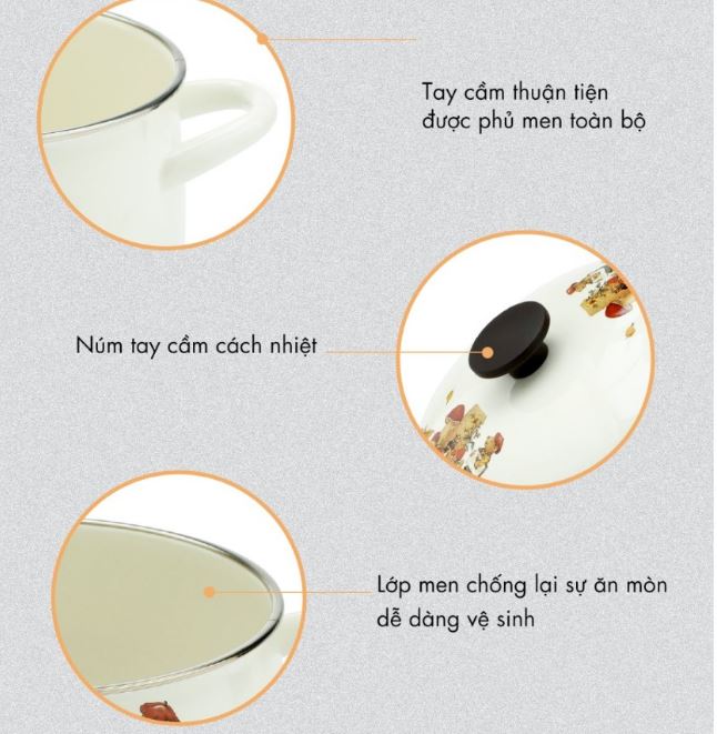 Ấm tráng men Fujihoro – Nhật Bản FTCV-2.8L