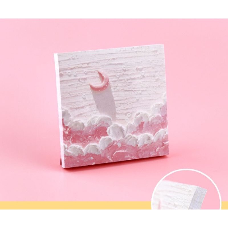 Giấy ghi chú giấy note tomi hoạ tiết tranh sơn dầu phong cảnh 11