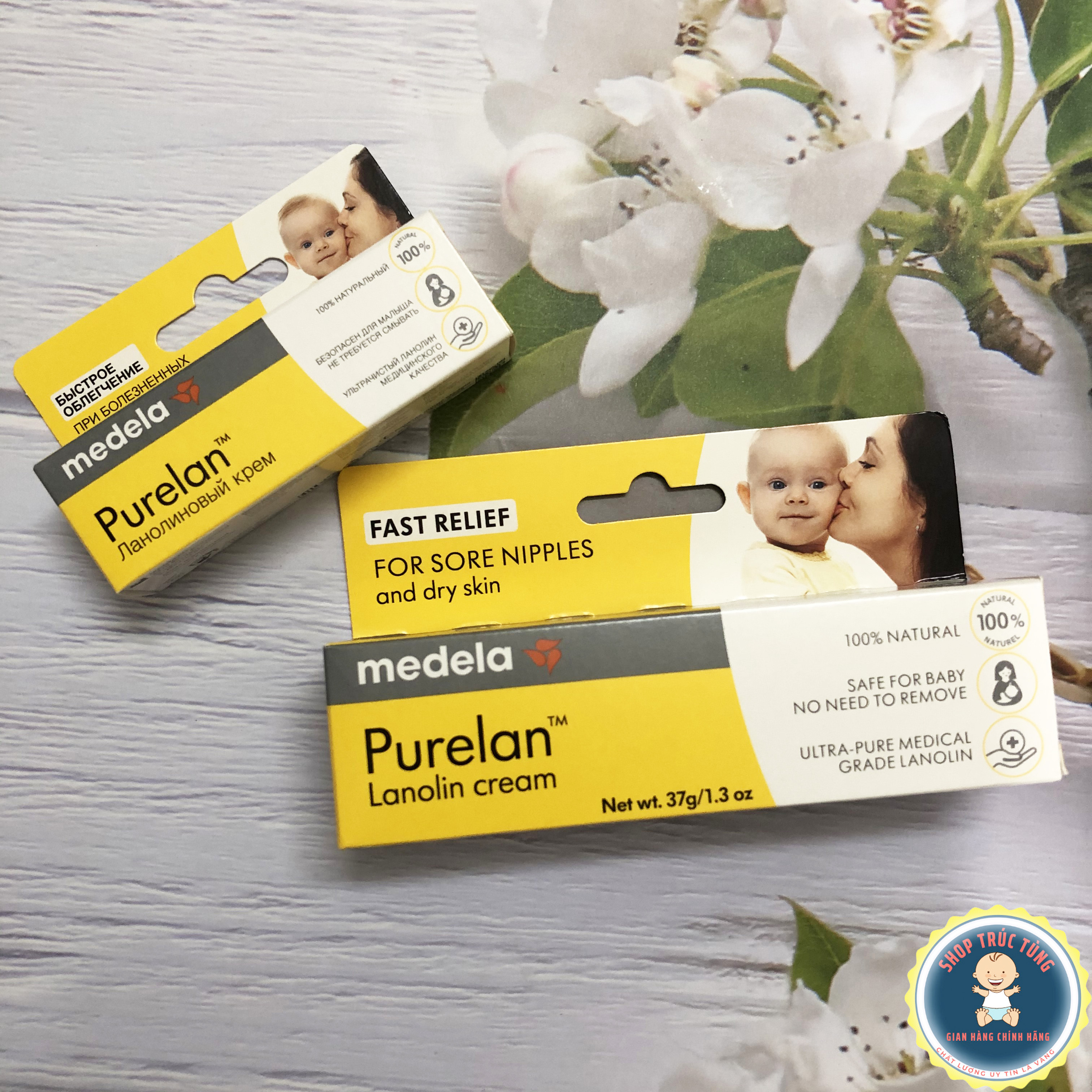 Kem bôi nứt đầu ti Purelan 100 Lanolin