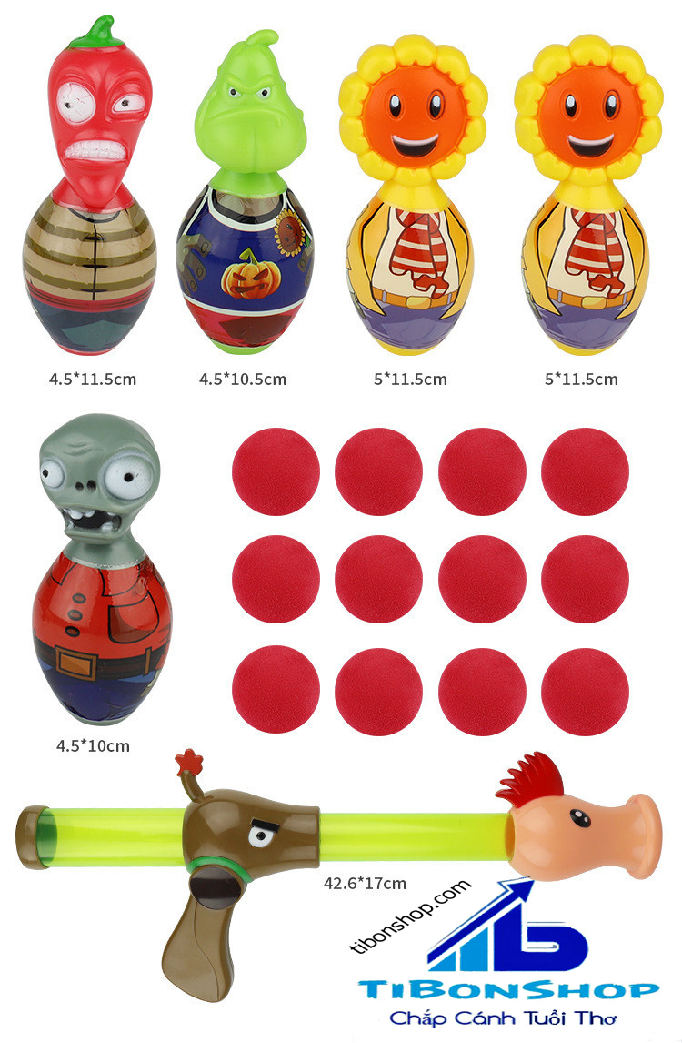 [HCM]Đồ chơi zombie hoa quả nổi giận Plants vs Zombies 2