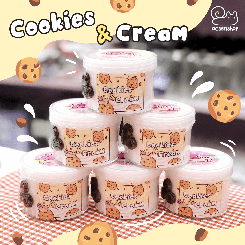 Slime Cookies n Cream - Cookies đá xay - Basic slime - Hương bánh quy sữa - Đồ chơi xả stress