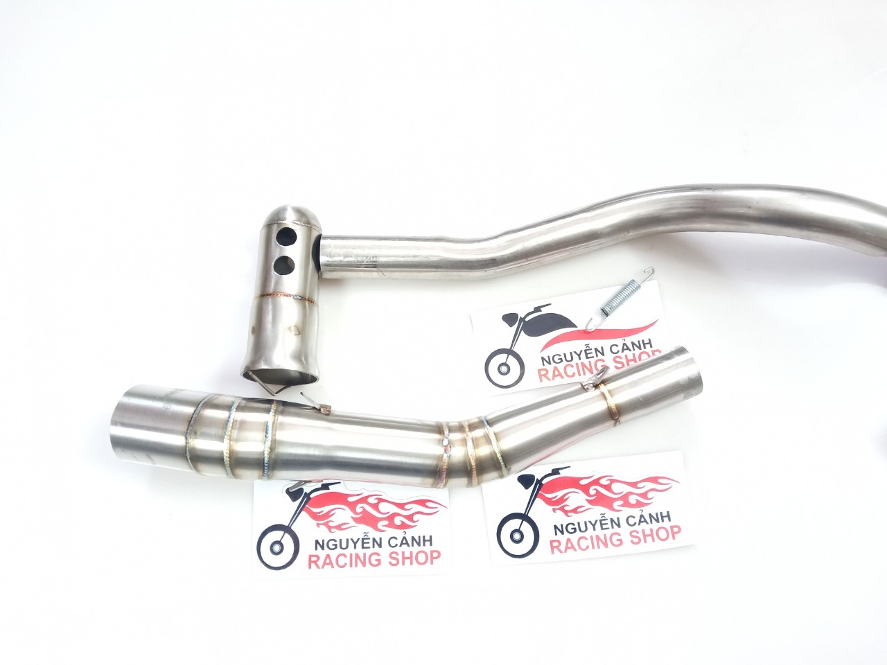 cổ pô Wave Dream 2 khúc có tiêu giảm thanh