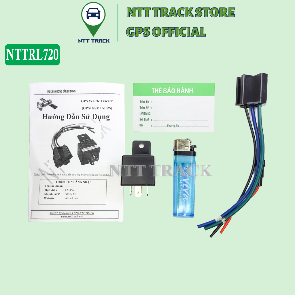 Định Vị NTTRL720 Xem Vị Trí Xe Trên Điện Thoại