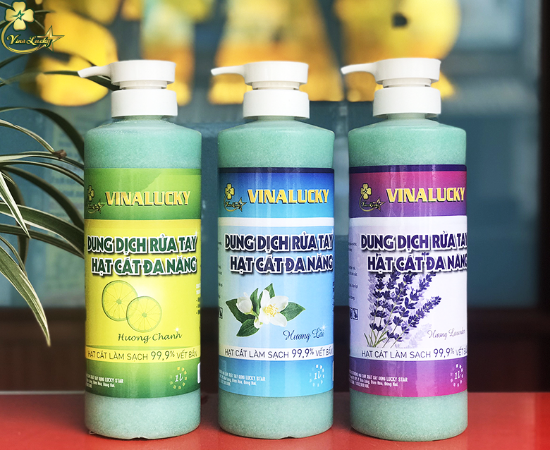 Dung dịch rửa tay hạt cát đa năng VinaLucky 1L