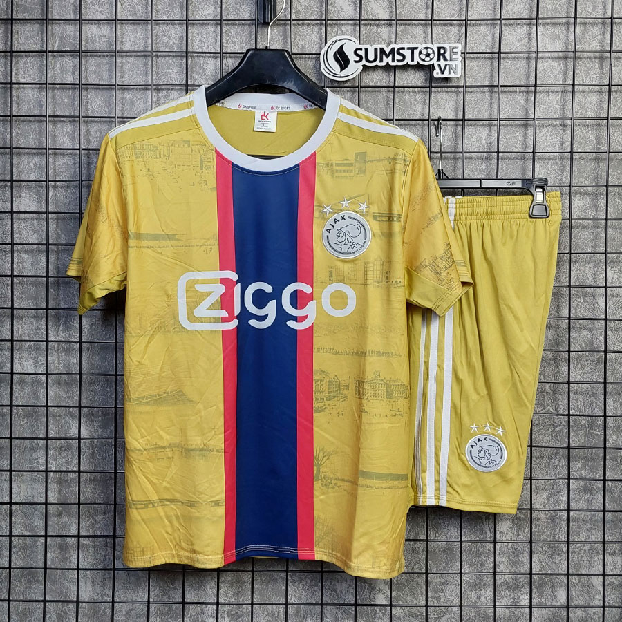 [HCM]Bộ Quần Áo Bóng Đá Thể Thao CLB Ajax Amsterdam Đồng - Áo Thể Thao Đá Banh Nam Nữ Cao Cấp