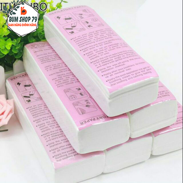 Giấy Wax lông chuyên dụng wax nóng lạnh, Giấy wax lông horshion cao cấp 100 tờ - BUM STORE
