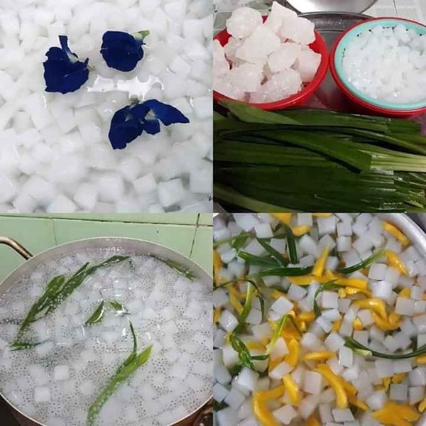 [1KG] Thạch dừa thô tặng kèm hương liệu