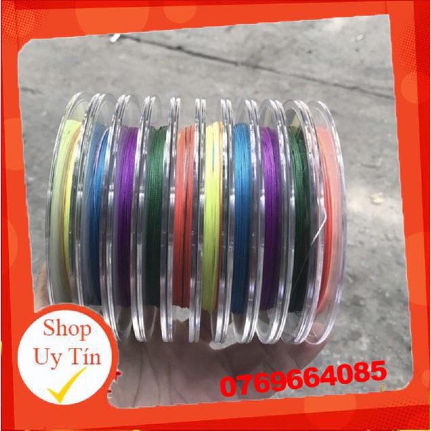 Dây dù câu cá PE Lure X8 - 7 màu cao cấp  -Đ𝗢̂̀ 𝗖𝗔̂𝗨 𝟳𝟭𝟲