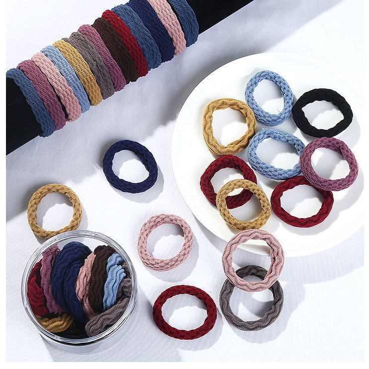 Set 10 sợi thun cột tóc nữ bền và co giãn tốt