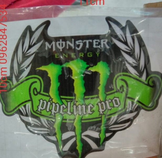 Logo Tem nổi monster mới - dochoixemay